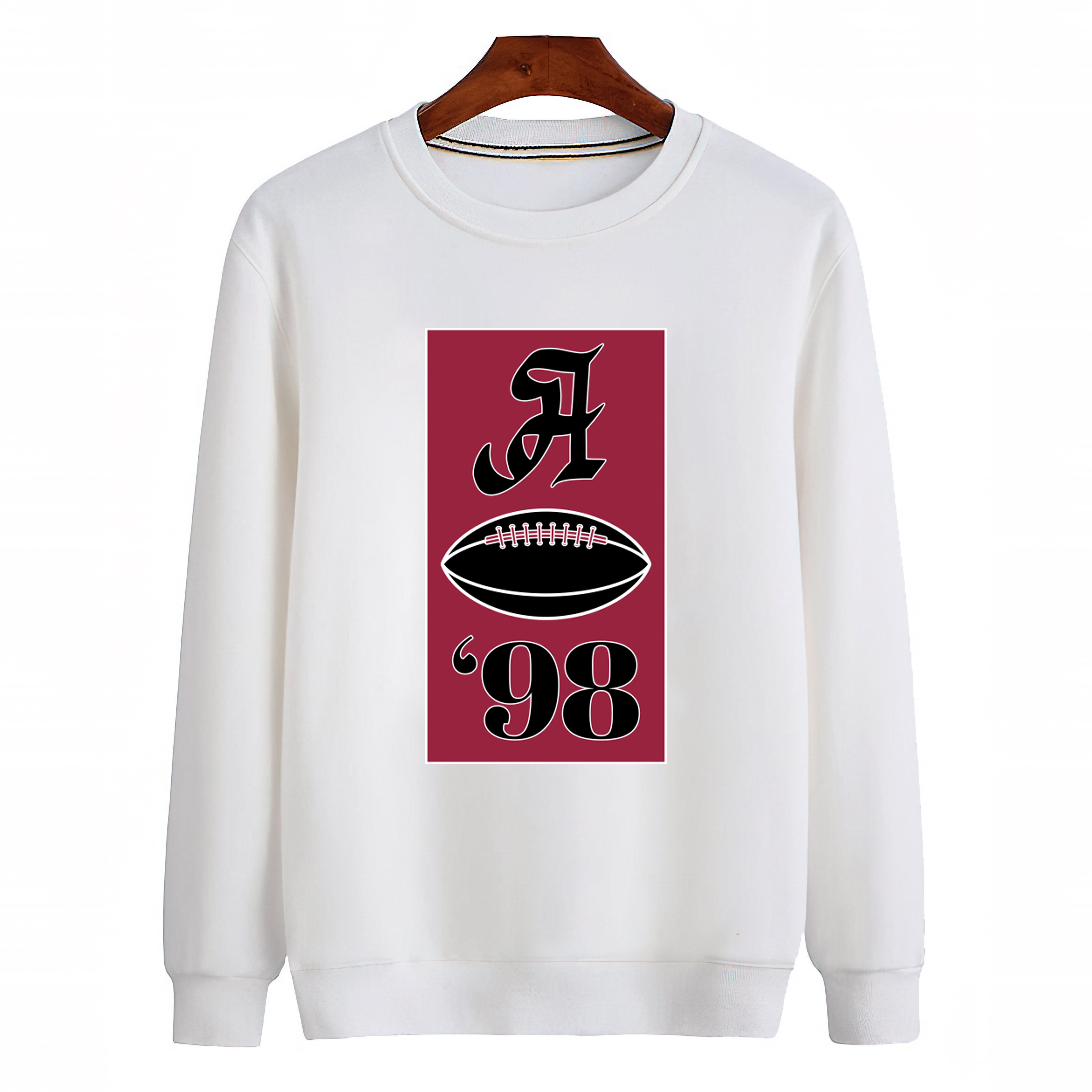 Arizona Football Block Design Unisex Sweatshirt-White