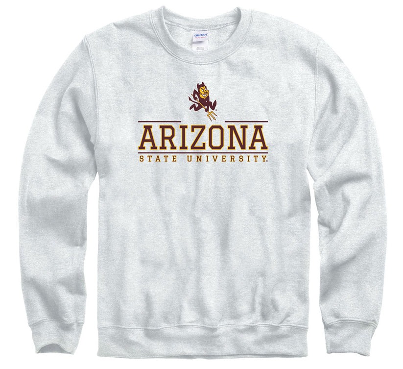 Arizona State ASU New Agenda officially licensed NCAA crewneck sweatshirt-Ash Gray