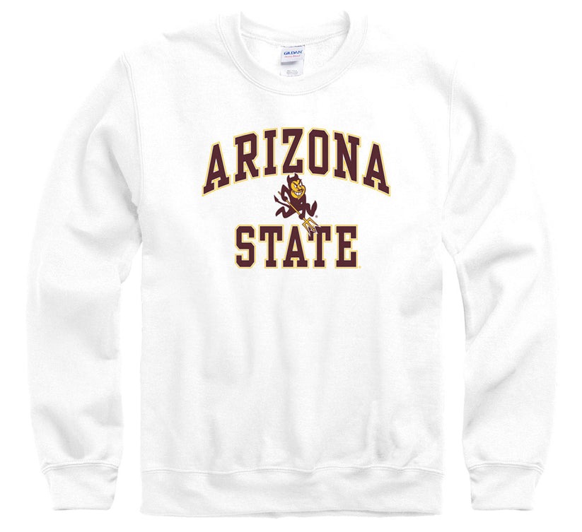 Arizona State ASU New Agenda officially licensed NCAA crewneck sweatshirt-White