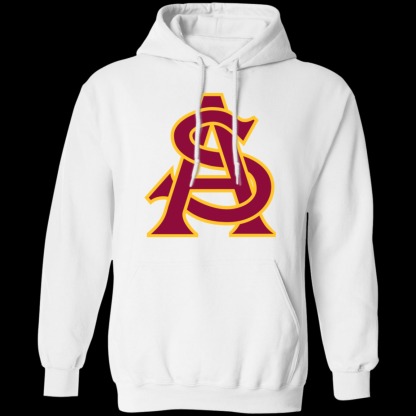 Arizona State Sun Devils Baseball Logo Unisex Pullover Hoodie-Black