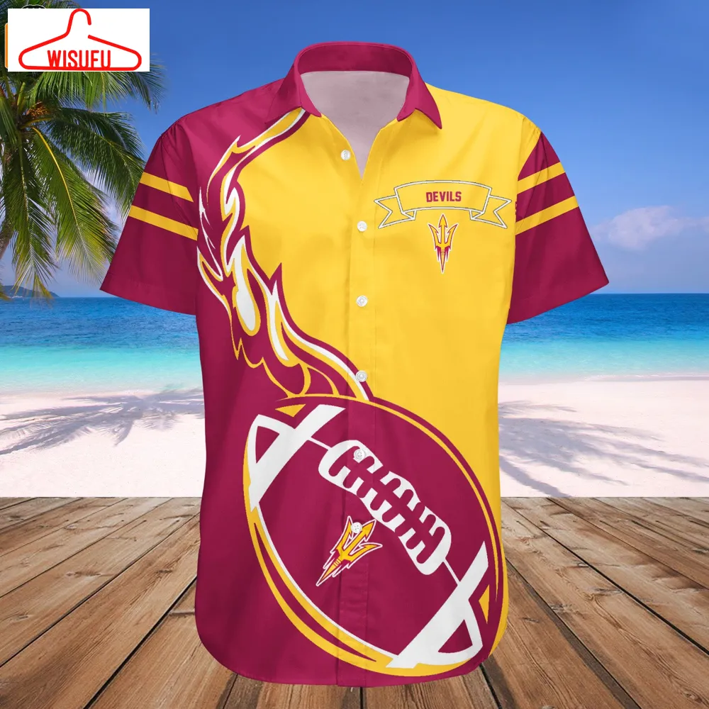 Arizona State Sun Devils Flame Ball Hawaiian Shirt, New Fashion Gifts