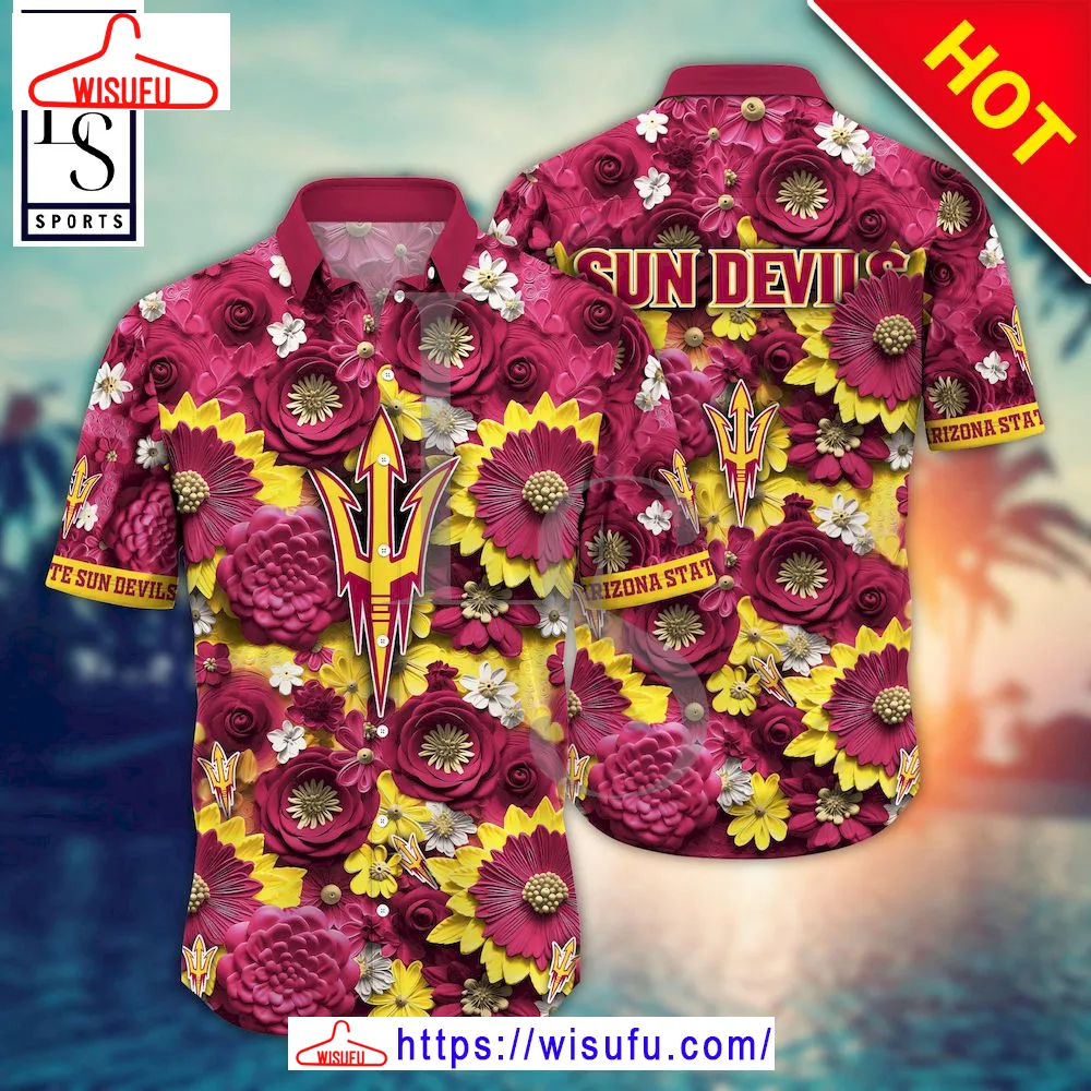 Arizona State Sun Devils Nc-aa Trending Summer Hawaiian Shirt, New Fashion Gifts