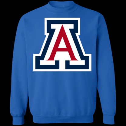 Arizona Wildcats Logo Crewneck Unisex Sweatshirt-Royal