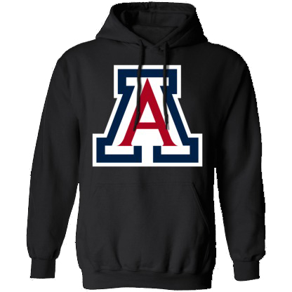 Arizona Wildcats Logo Unisex  Pullover Hoodie-Black