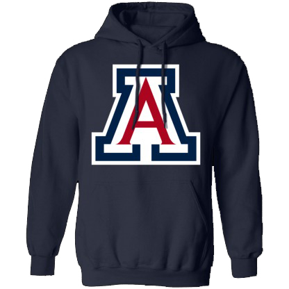 Arizona Wildcats Logo Unisex  Pullover Hoodie-Navy