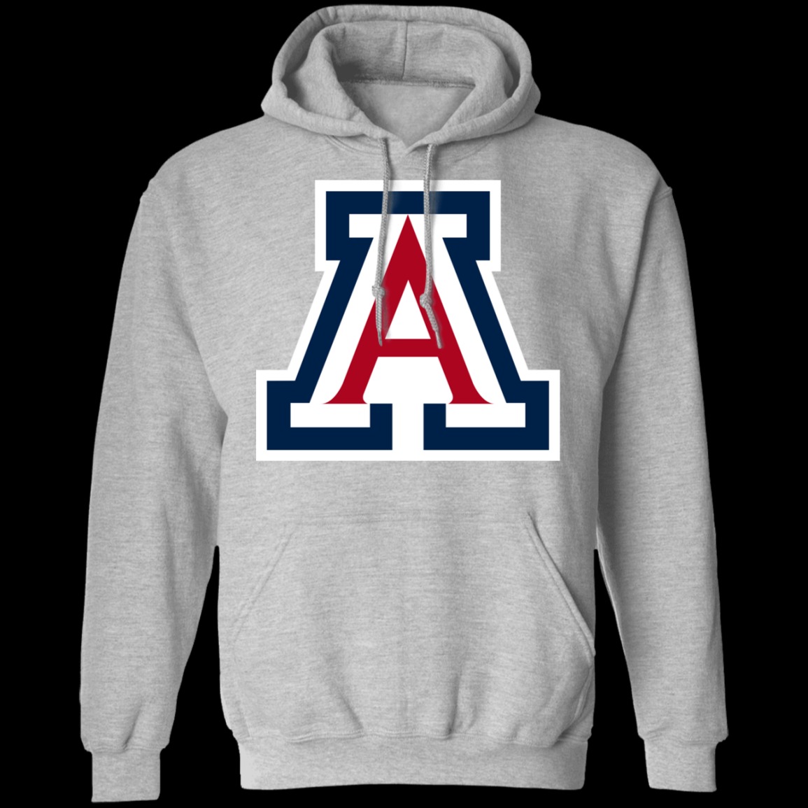 Arizona Wildcats Logo Unisex  Pullover Hoodie-Sport Grey