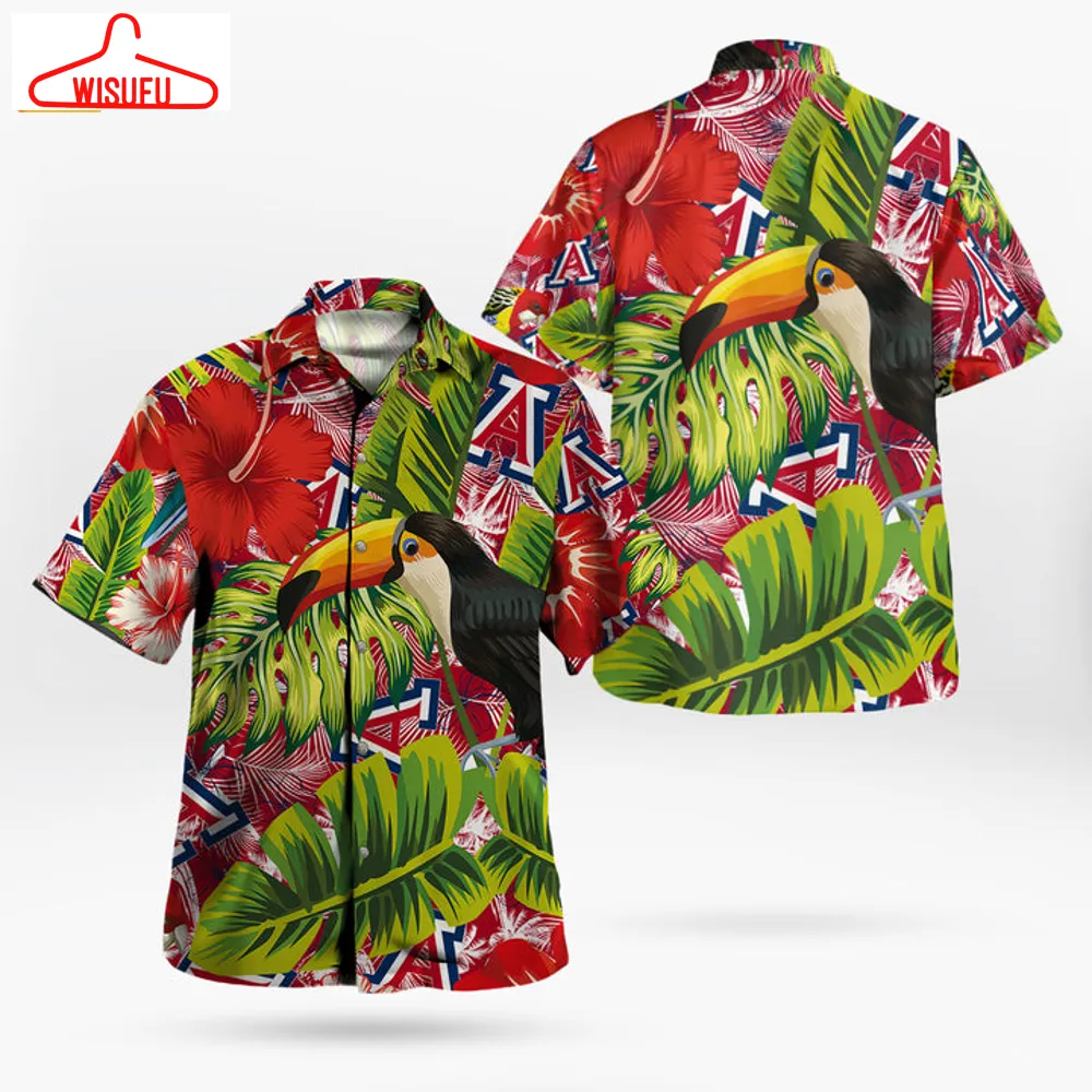 Arizona Wildcats Parrot Pattern Tropical Garden Hawaii Shirt, New Fashion Gifts