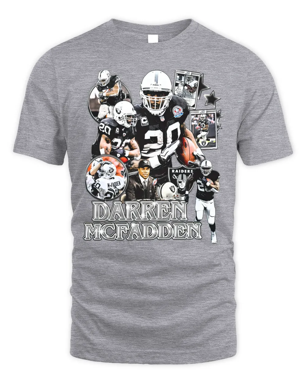 Arkansas Razorbacks Darren Mcfadden T Shirt-Sport Grey