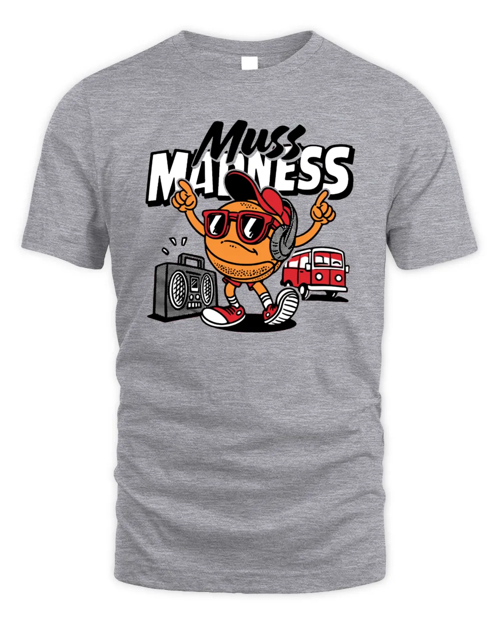 Arkansas Razorbacks Eric Musselman Muss Madness T Shirt-Sport Grey