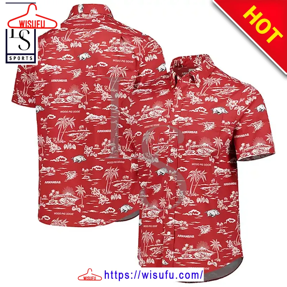 Arkansas Razorbacks Island Custom Hawaiian Shirt, New Fashion Gifts