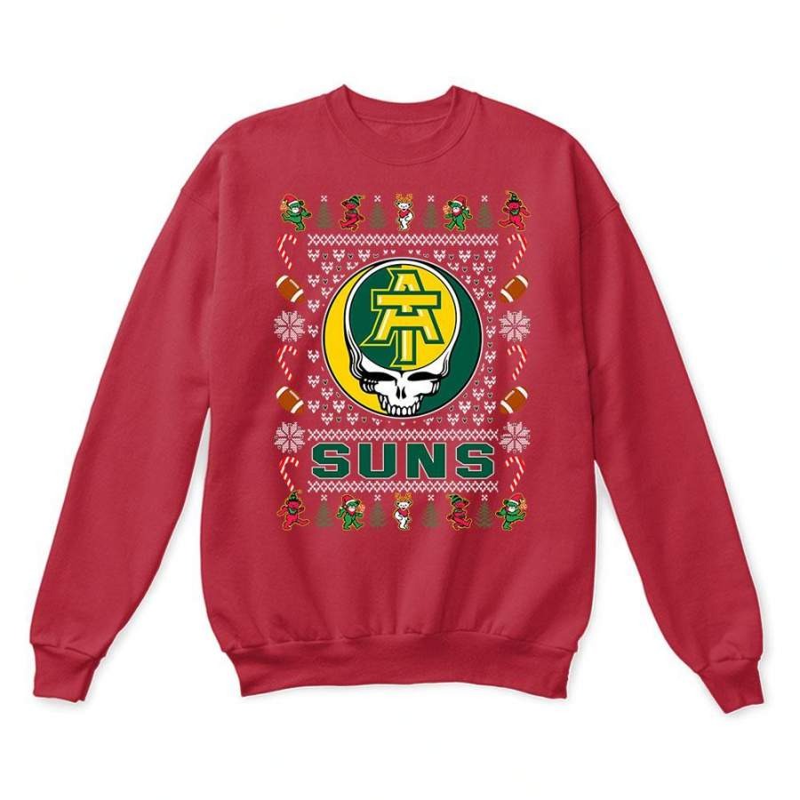 Arkansas Tech Golden Suns x Grateful Dead Christmas Ugly Sweatshirt-Red