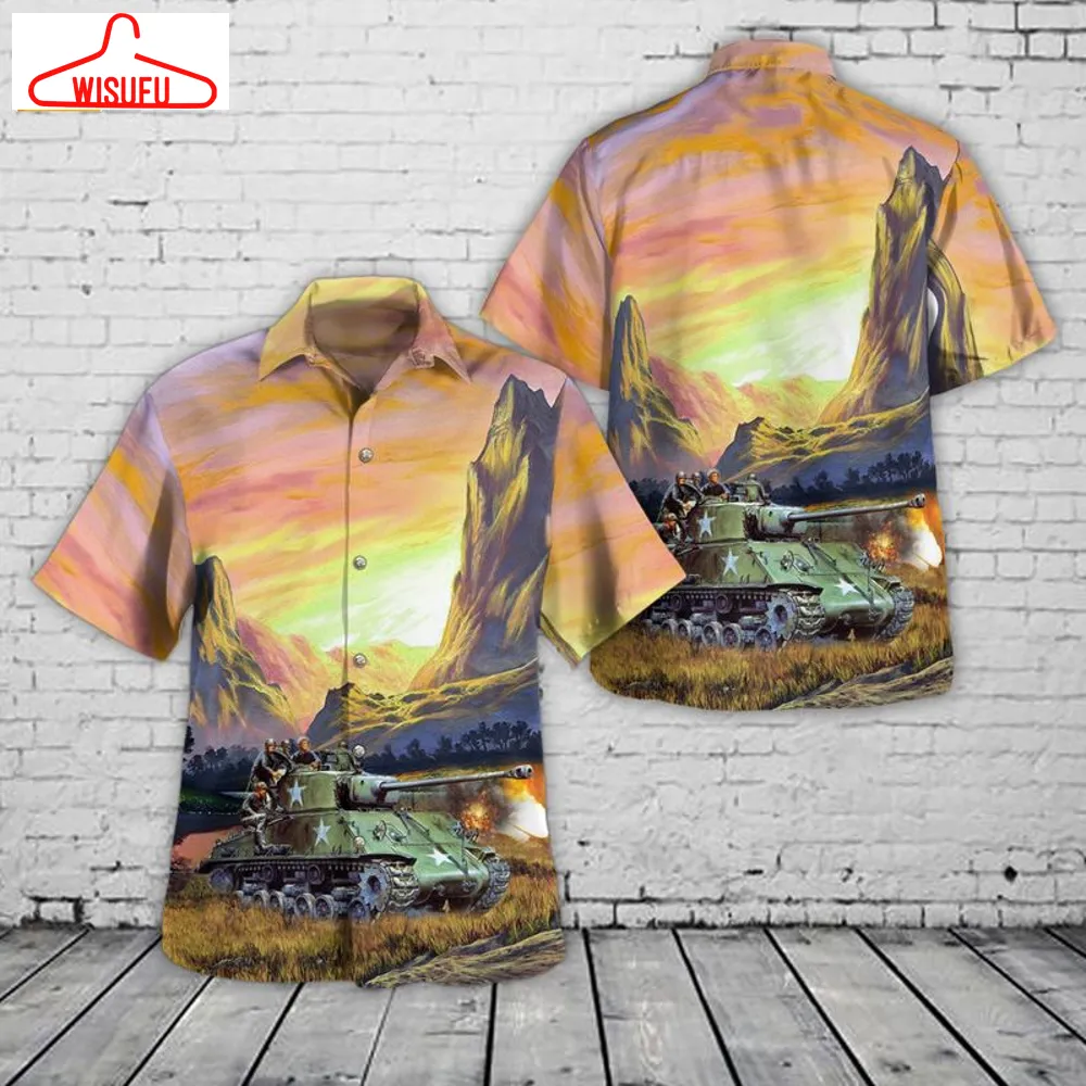 Army M4a3 Sherman Hawaiian Shirt, New Fashion Gifts