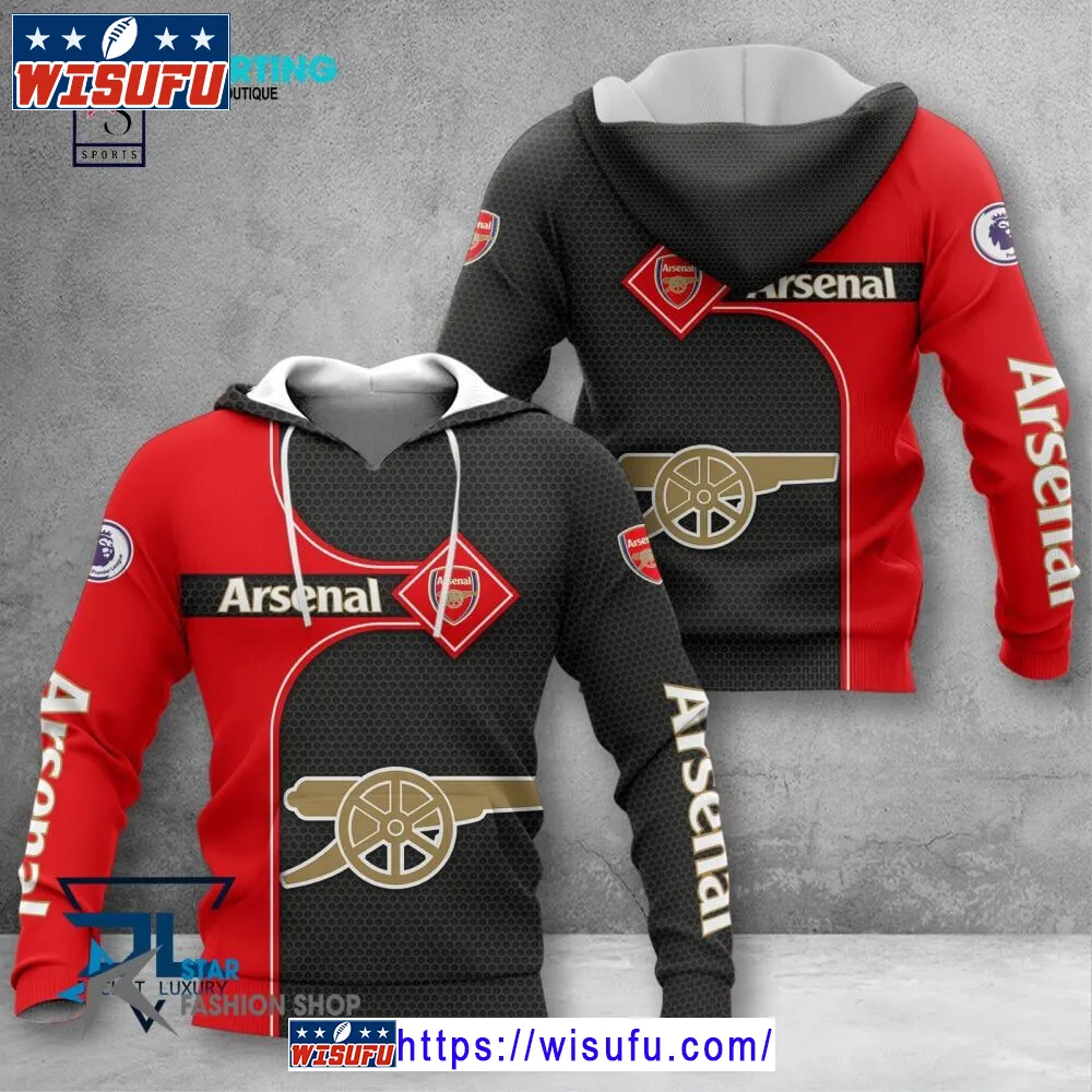 Arsenal Hoodie 3d