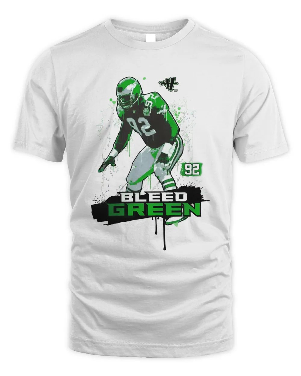 Art History 101 Shop Bleed Green Reggie White T Shirt