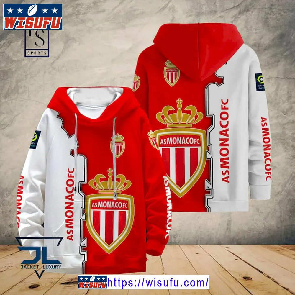 As Monaco Ligue 1 Hoodie 3d