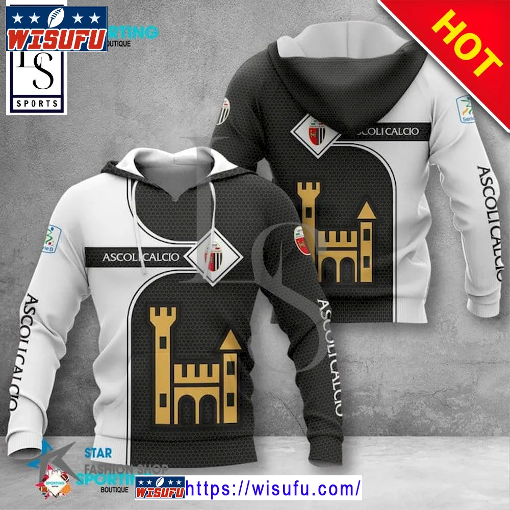 Ascoli Calcio Italy Hoodie 3d