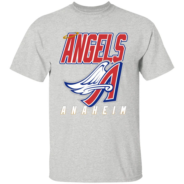 ANAHEIM ANGELS _ANGEL WING_ RETRO MLB T-SHIRT