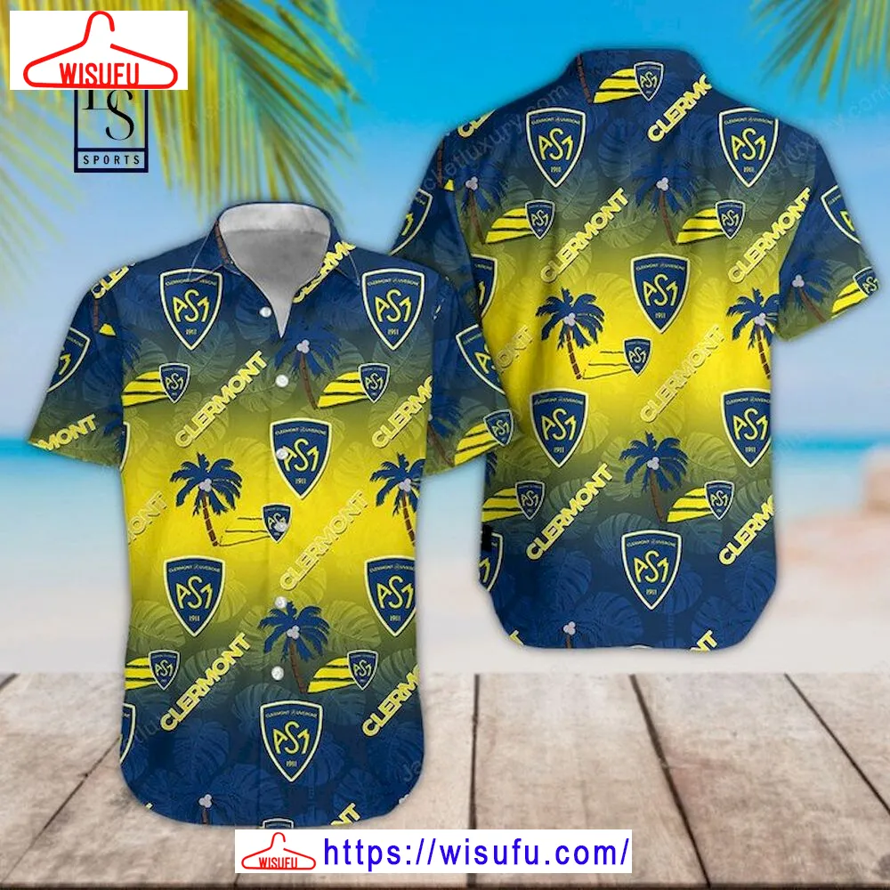 Asm Clermont Auvergne 3d Hawaiian Shirt, New Fashion Gifts