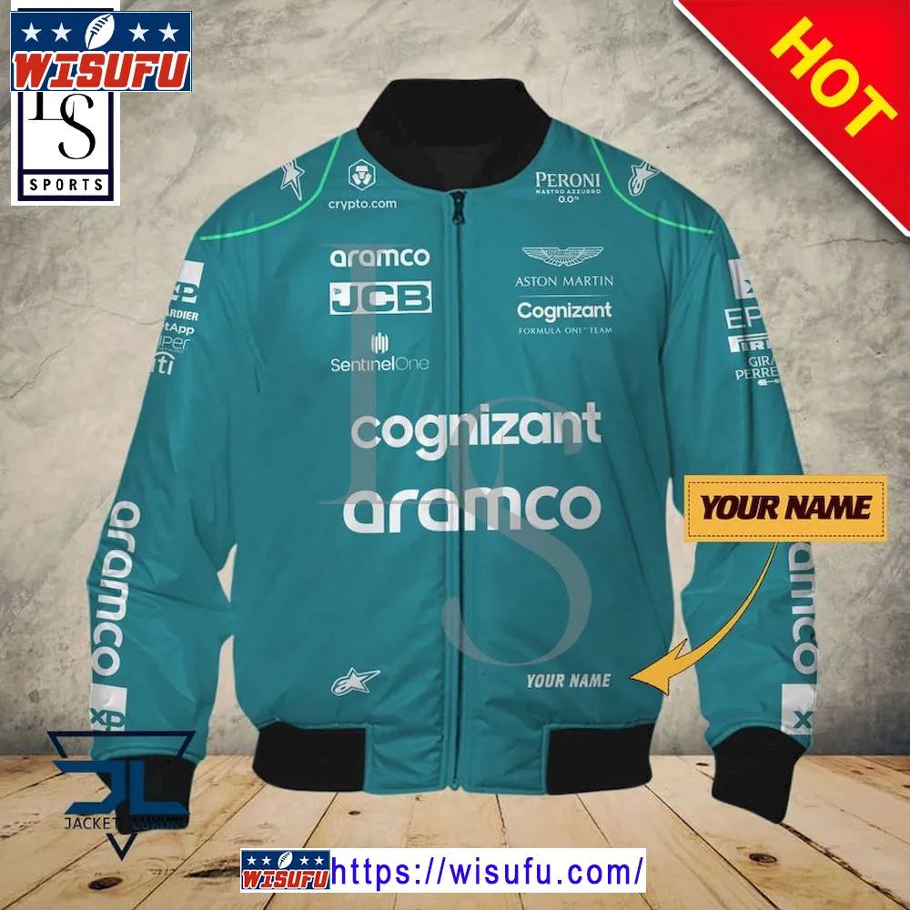 Aston Martin Cognizant F1 Team Personalized Bomber Jacket