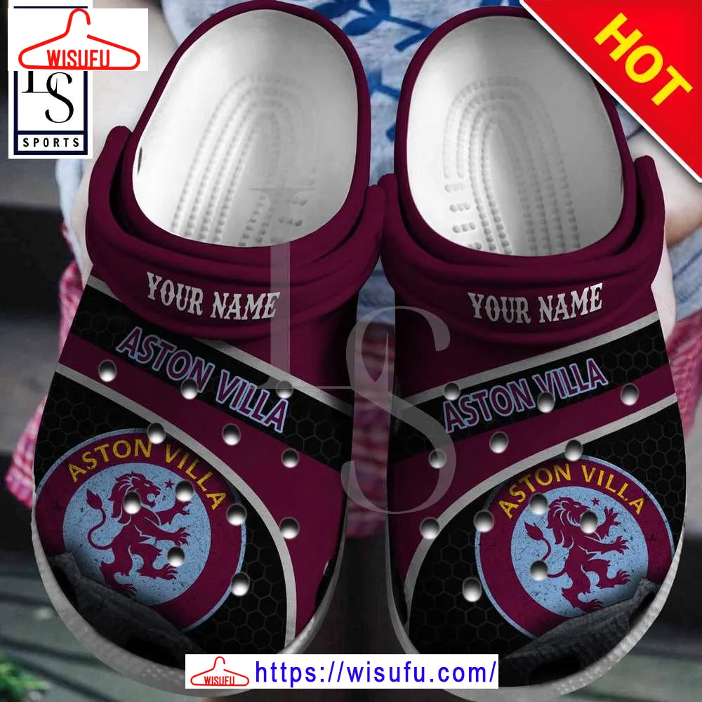 Aston Villa Personalized Clogs Shoes Gift For Fan