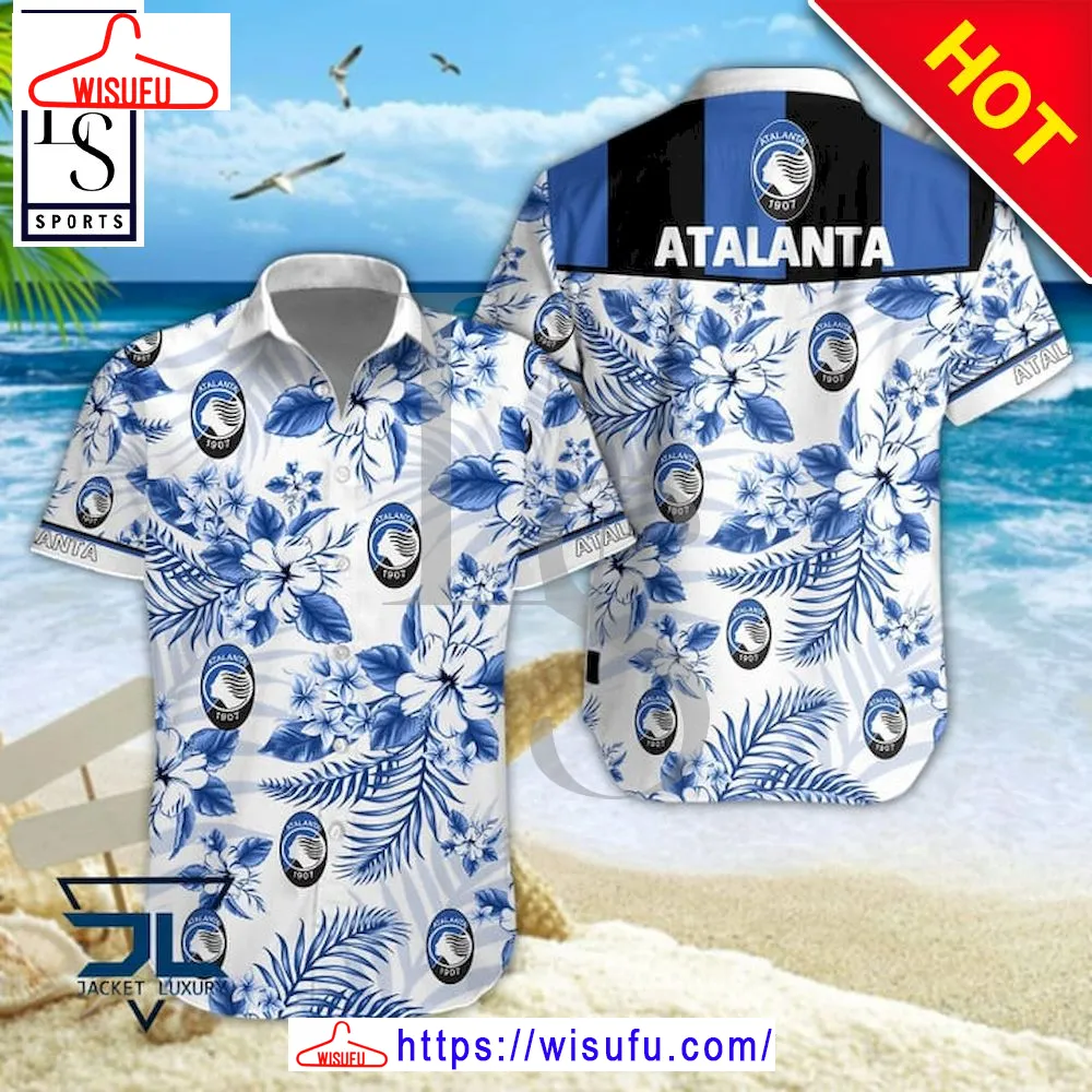 Atalanta Bergamasca Calcio Floral Hawaiian Shirt, New Fashion Gifts