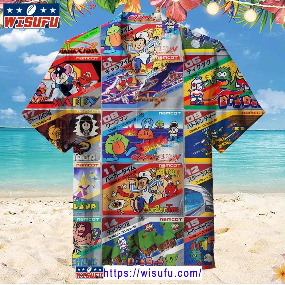 Atari Games -unise-x Hawaiian Shirt Wisufu83645