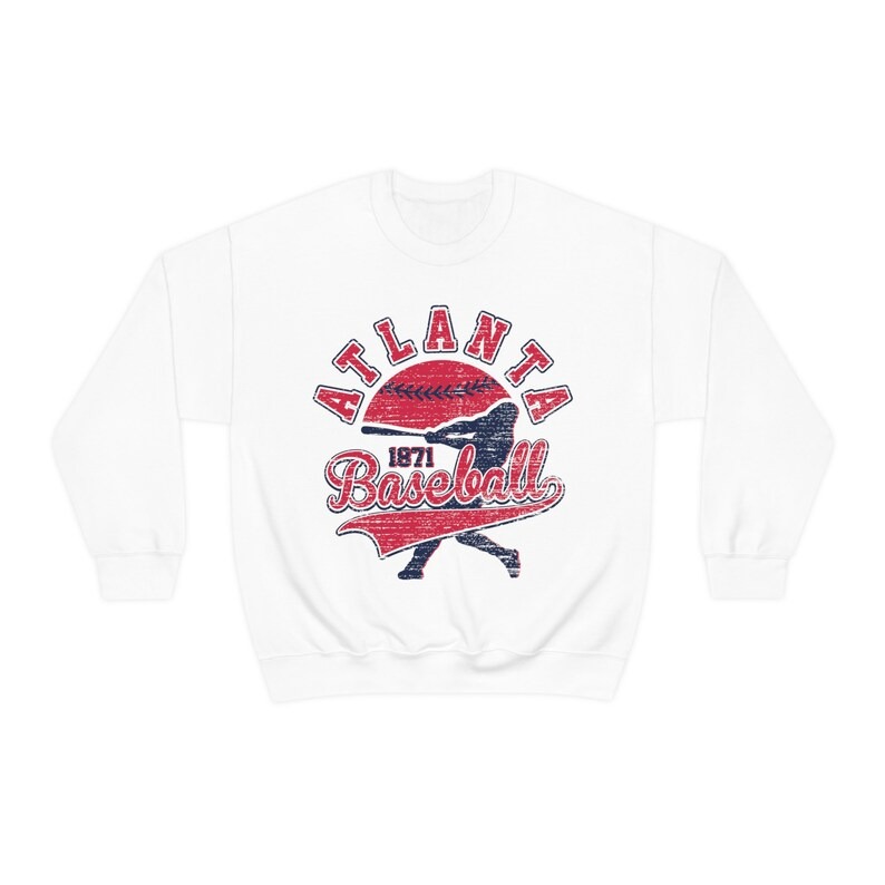 Atlanta Baseball Sweatshirt Retro Crewneck vintage Unisex