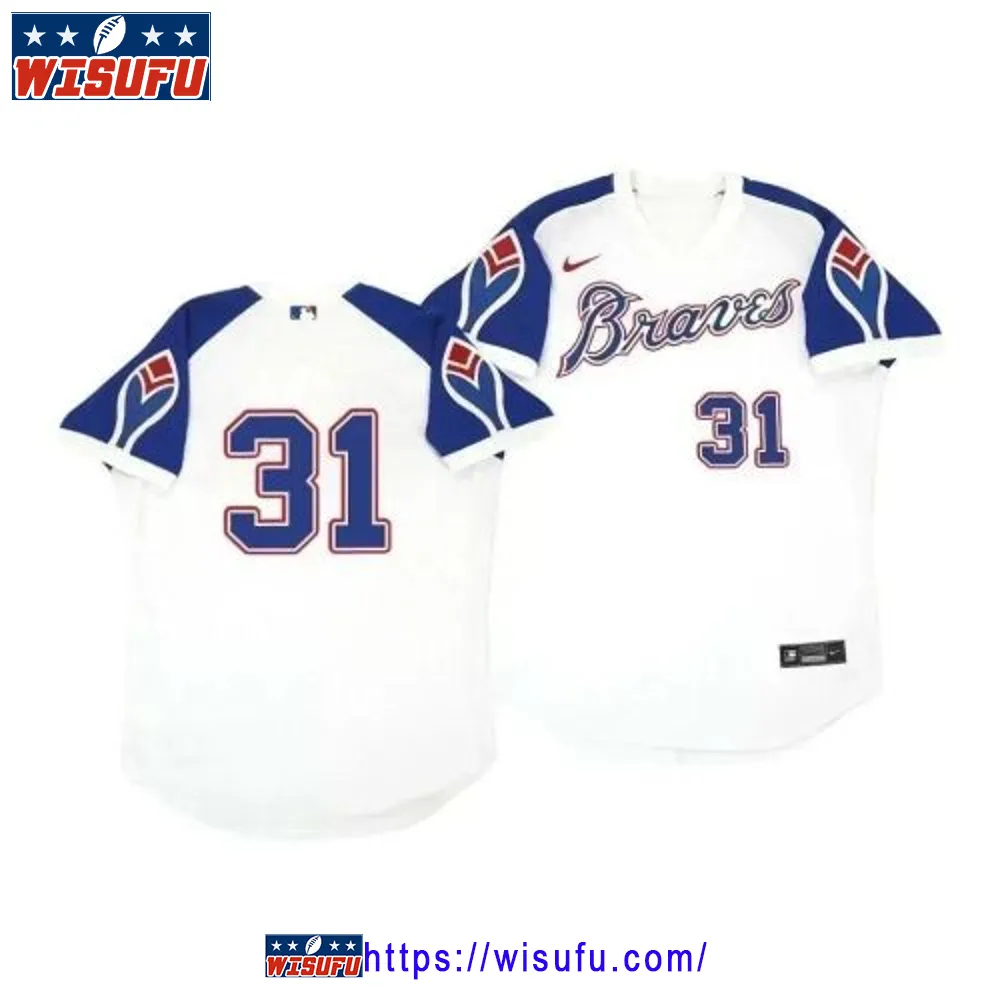 Atlanta Braves Austin Riley 27 Cooperstown White Throwback Home Jersey