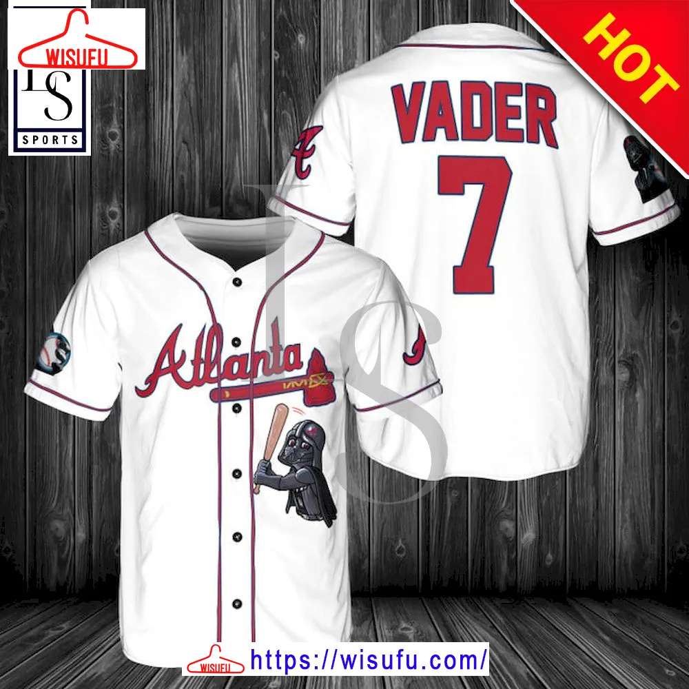 Atlanta Braves Darth Vader Baseball Jersey, New Fashion Gifts