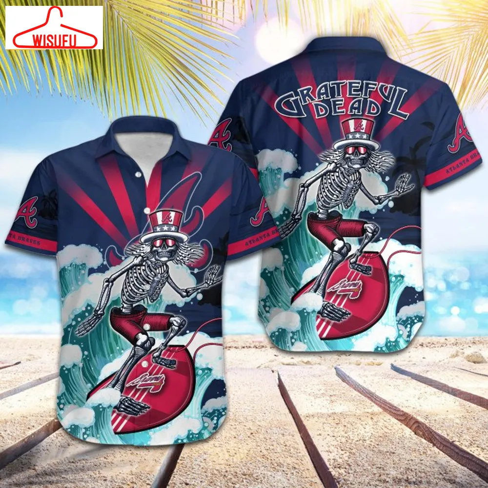 Atlanta Braves Grateful Dead Hawaiian Shirt, New Fashion Gifts