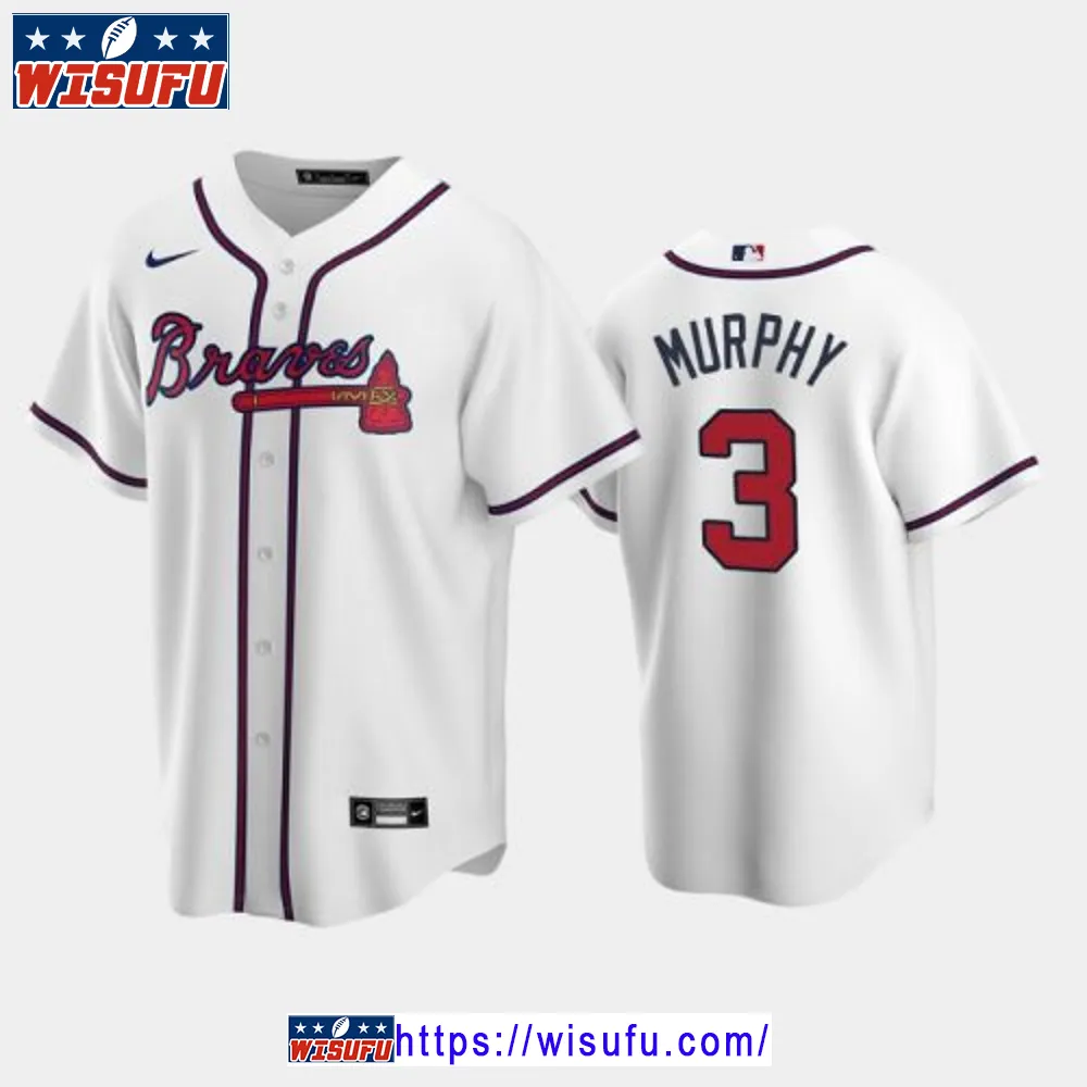 Atlanta Braves Owen Murphy 3 2024-23 Draft White Home Jersey