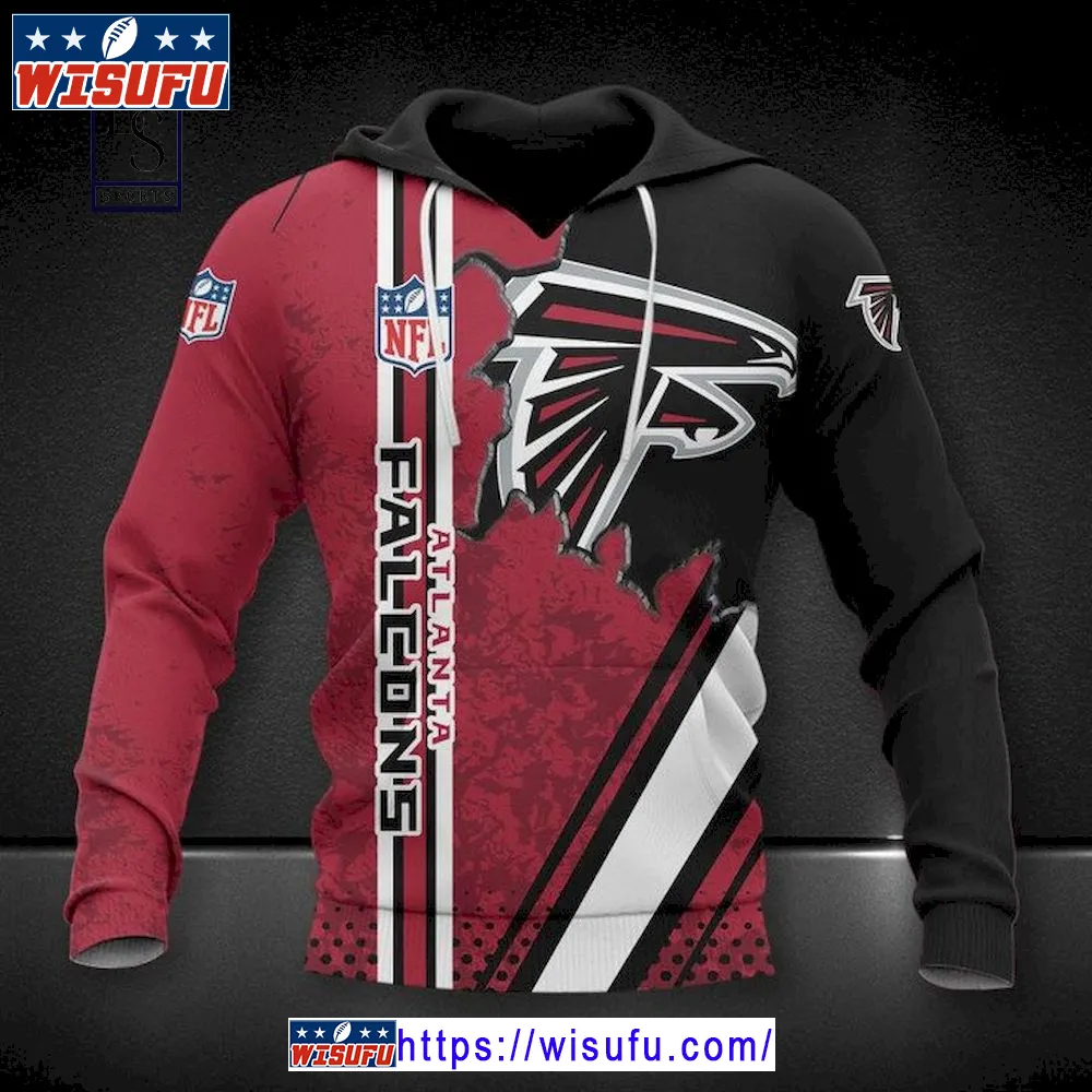 Atlanta Falcons 3d Football NF.L Hoodie