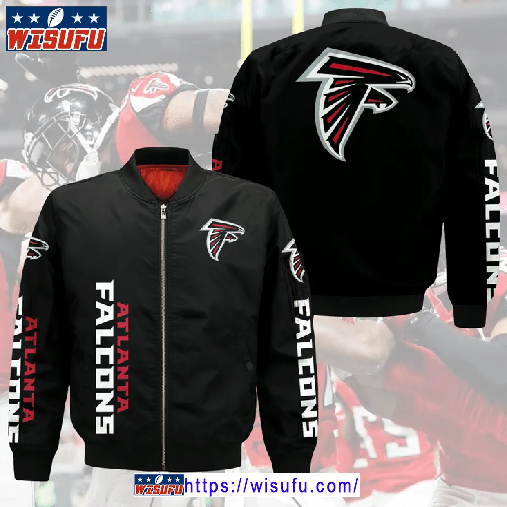 Atlanta Falcons Black Bomber Jacket