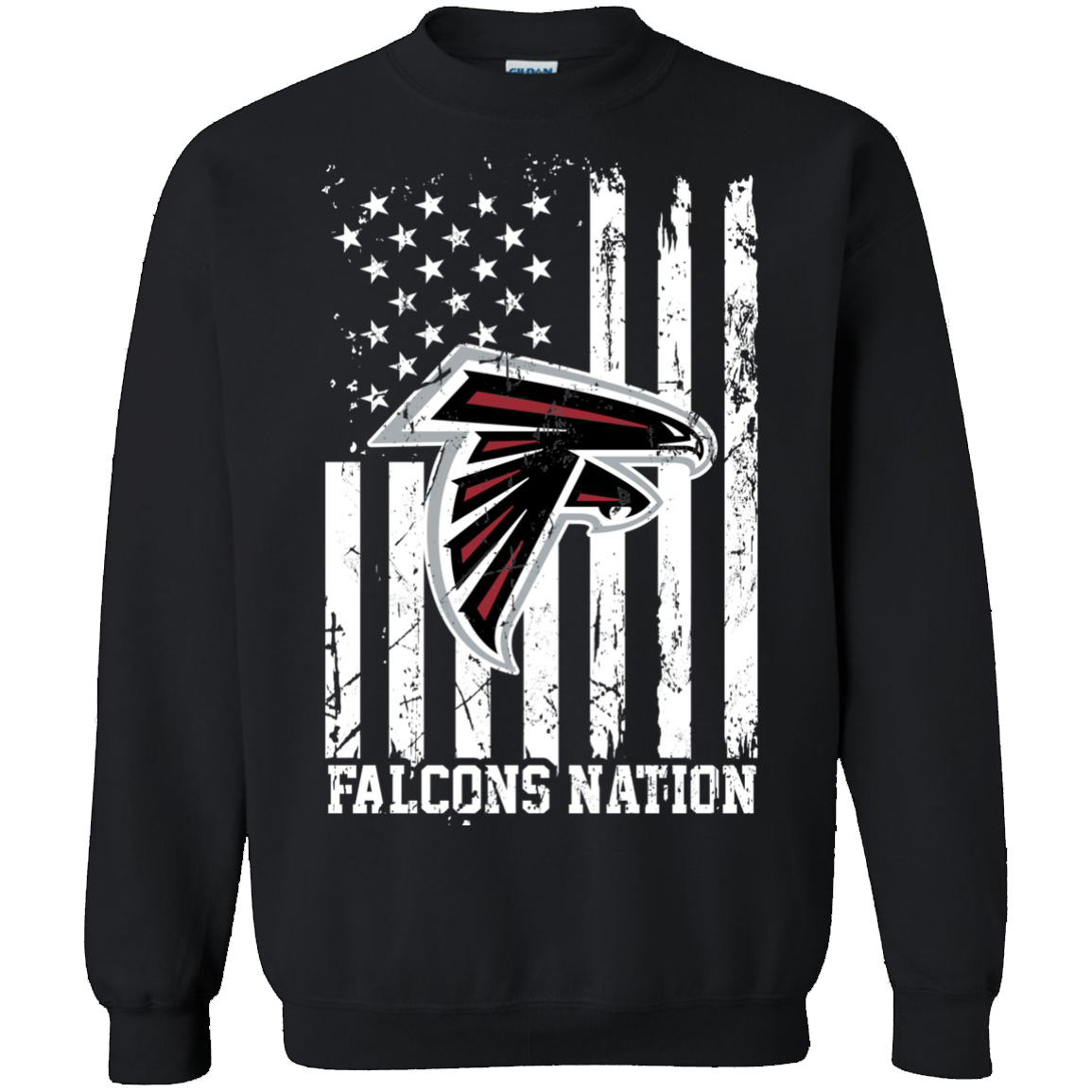 Atlanta Falcons Nations Football Us Flag Fourth Of July Unisex Sweatshirt