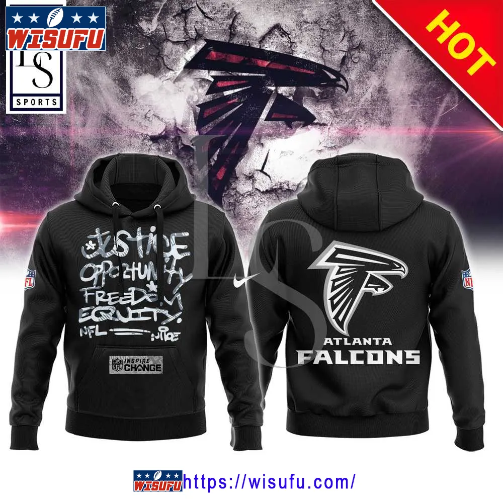 Atlanta Falcons NF.L Justice Opportunity Equity Freedom Hoodie 3d