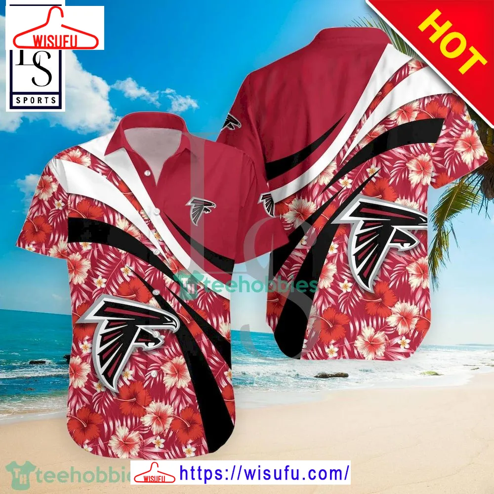 Atlanta Falcons Nfl Hibiscus Tropical Flower Hawaiian Shirt, New Fashion Gifts