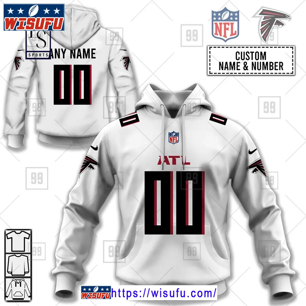 Atlanta Falcons Personalized NF.L Jersey Hoodie 3d