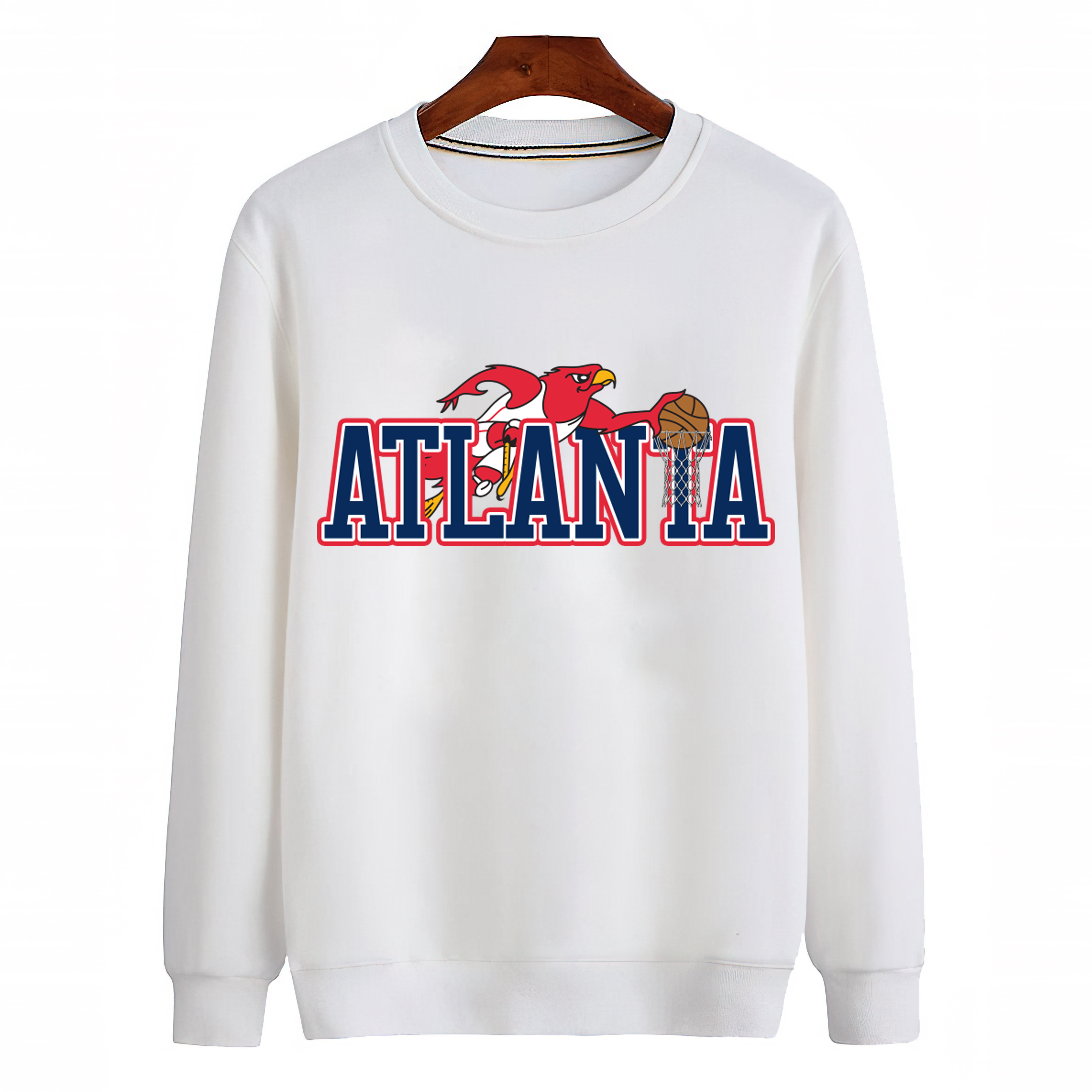 Atlanta Hawks Unisex Sweatshirt-White