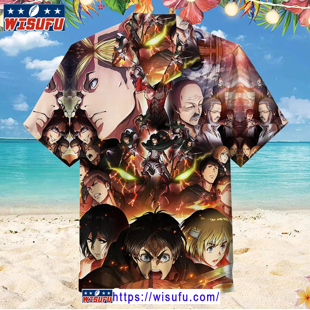 Attack On Titan - Unise-x Hawaiian Shirt