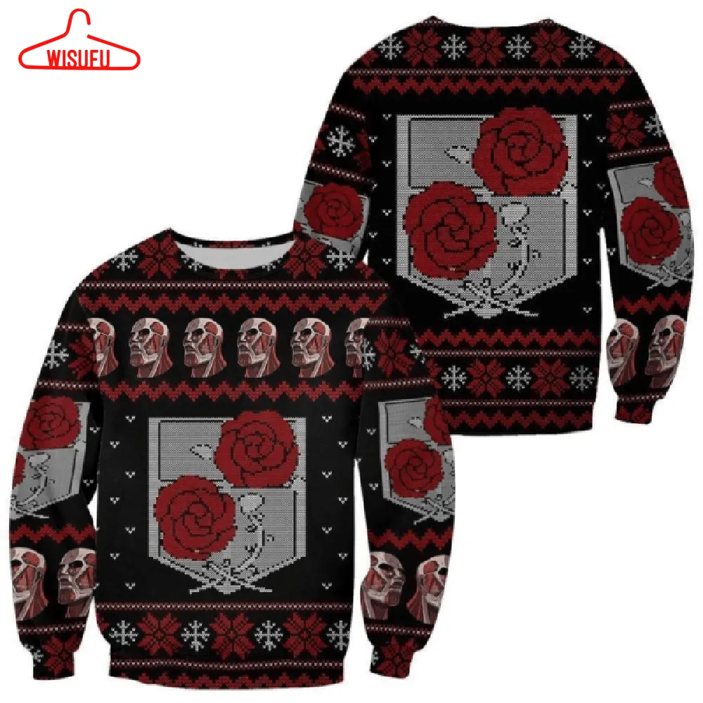 Attack On Titan Anime Garrison Ugly Sweater, Attack On Titan Anime Gift Fan Ugly Sweater