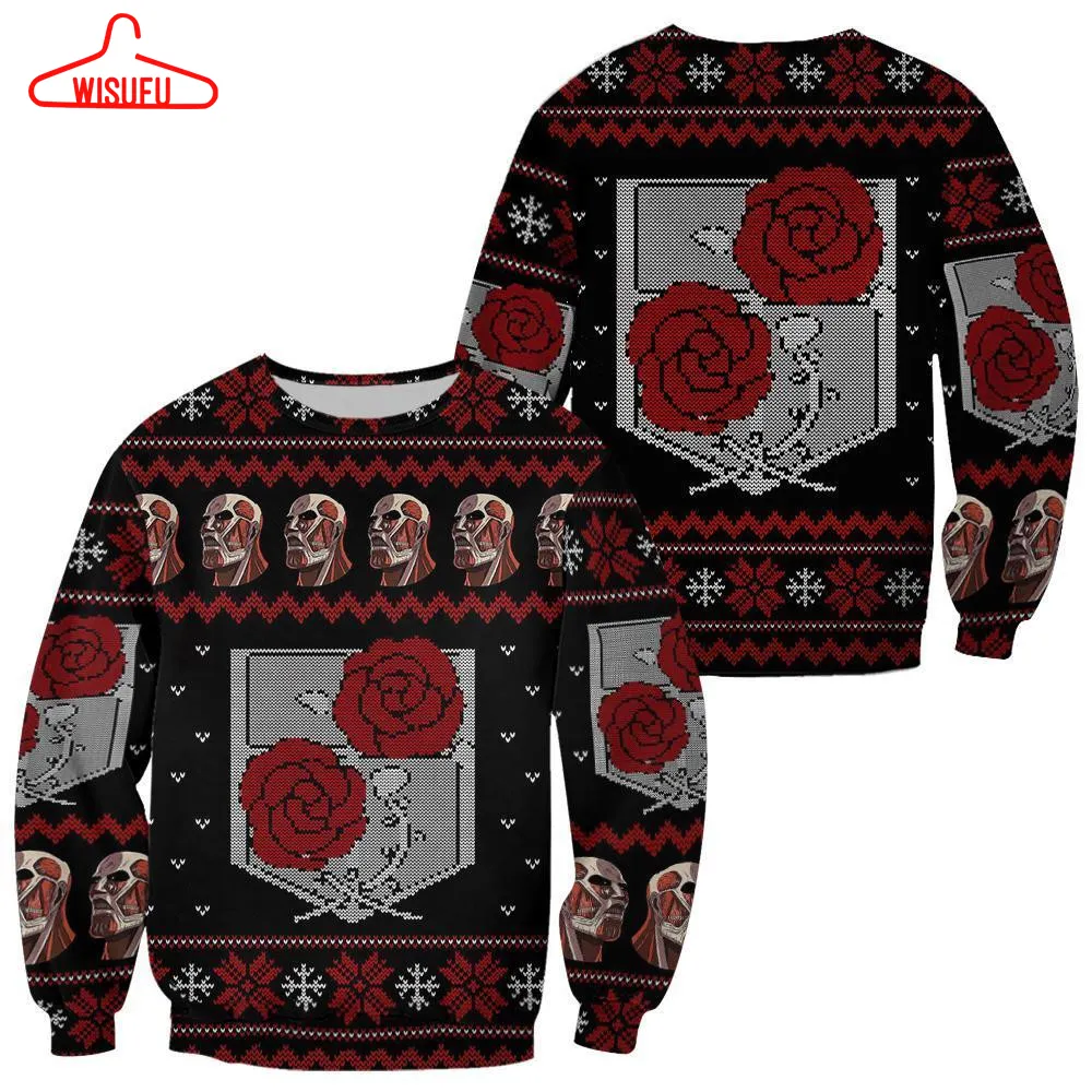 Attack On Titan Garrison Ugly Christmas Sweater