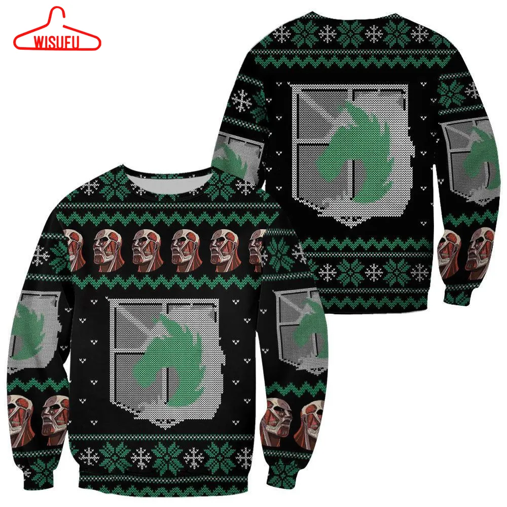 Attack On Titan Military Badged Police Ugly Christmas Sweater