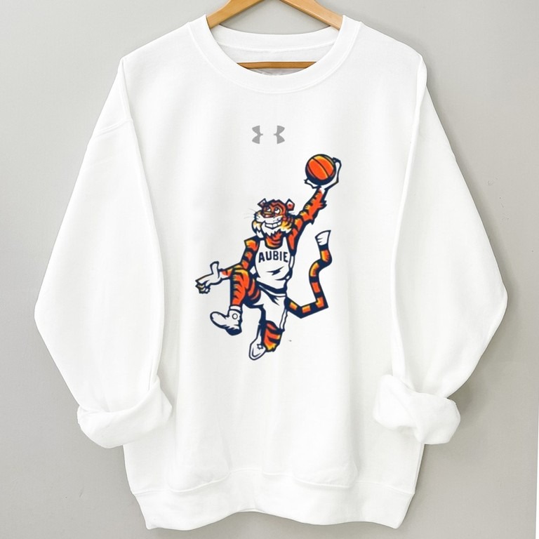 Auburn Basketball Players Wearing Aubie Auburn Tiger Unisex Sweatshirt