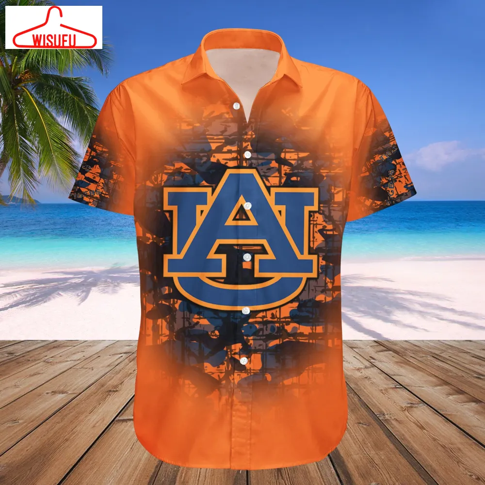 Auburn Tigers Camouflage Vintage Hawaiian Shirt, New Fashion Gifts Vtbl72369