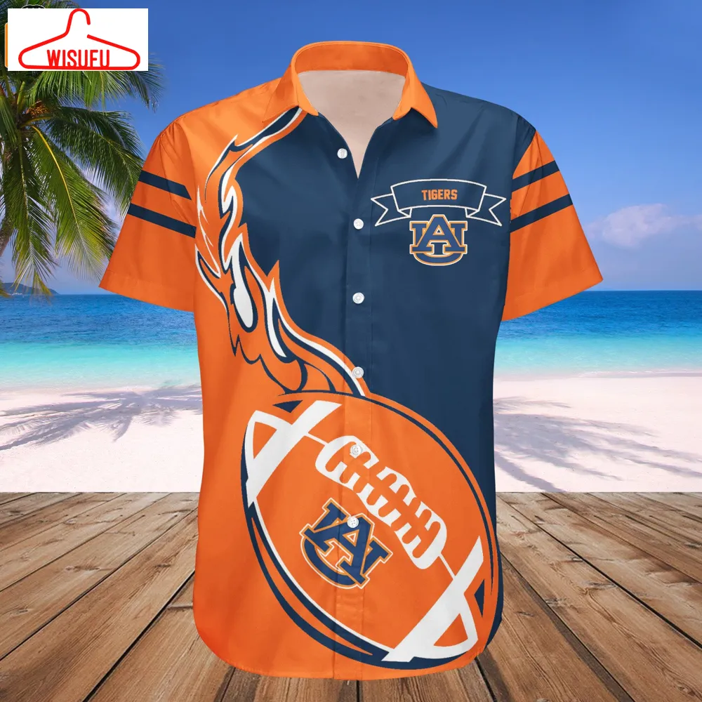 Auburn Tigers Flame Ball Hawaiian Shirt, New Fashion Gifts