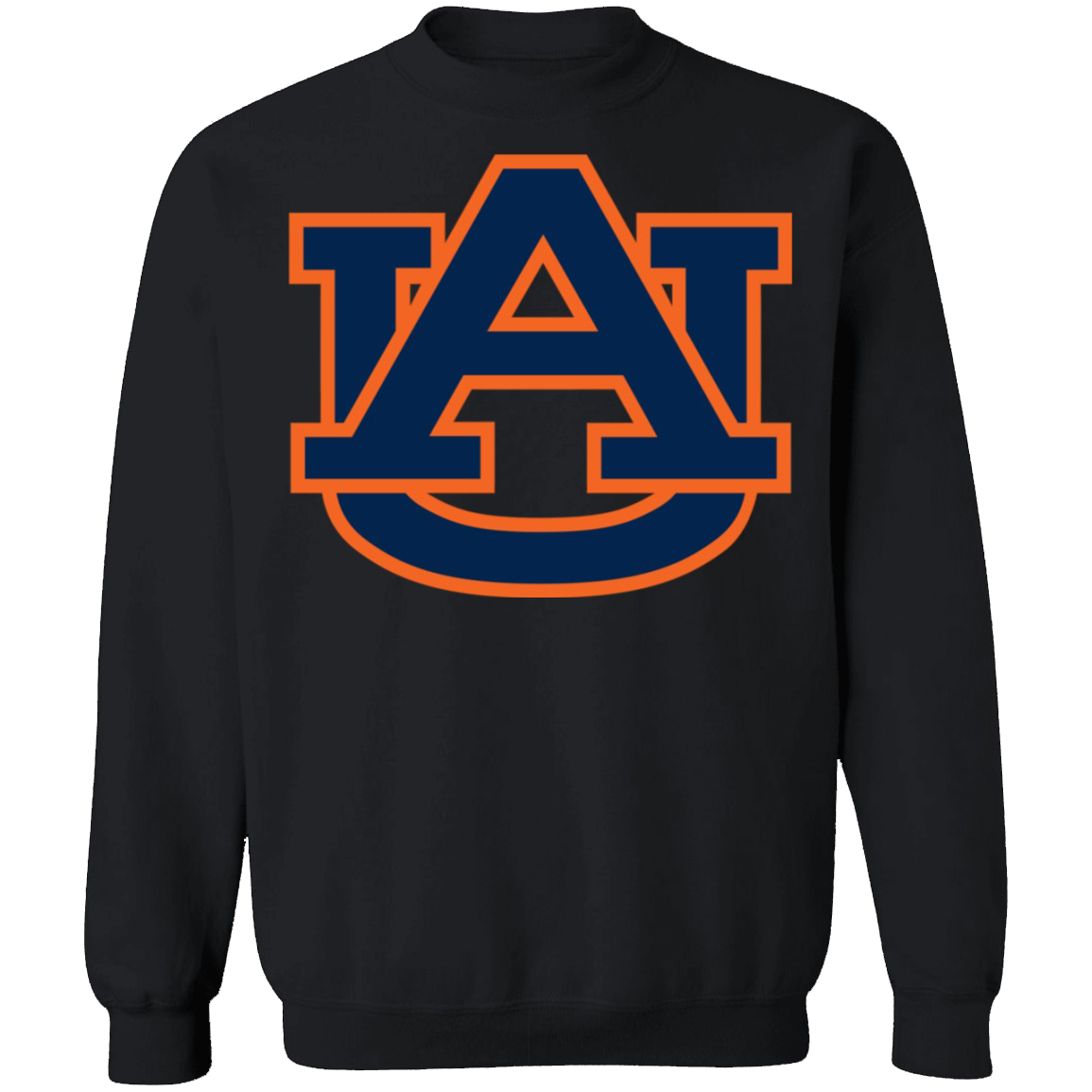 Auburn Tigers Logo Crewneck Unisex Sweatshirt-Black