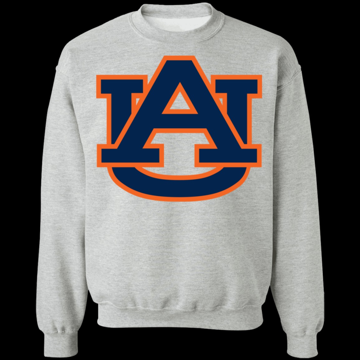 Auburn Tigers Logo Crewneck Unisex Sweatshirt-Sport Grey