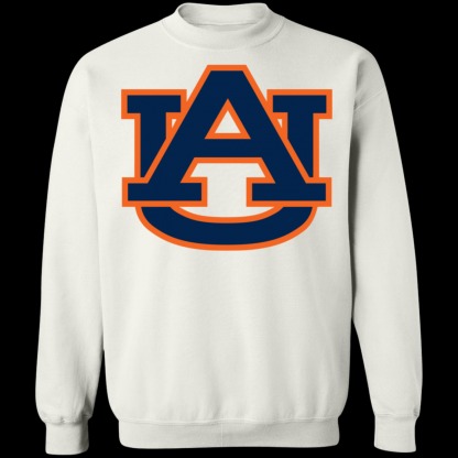 Auburn Tigers Logo Crewneck Unisex Sweatshirt-White