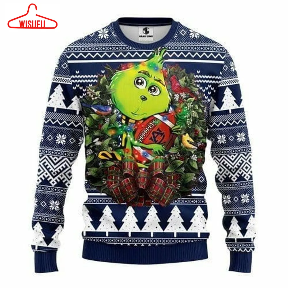 Auburn Tigers The Grinch Nca-a Ugly Christmas Sweater