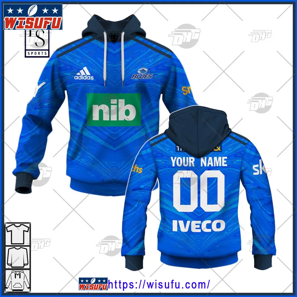 Auckland Blues Home Personalized Hoodie New